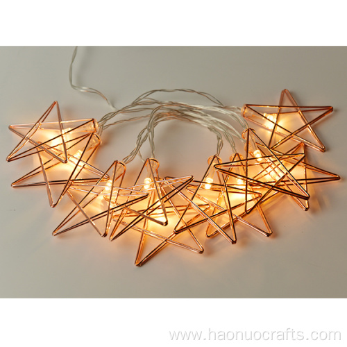 creative personality metal pointed decoration string lights